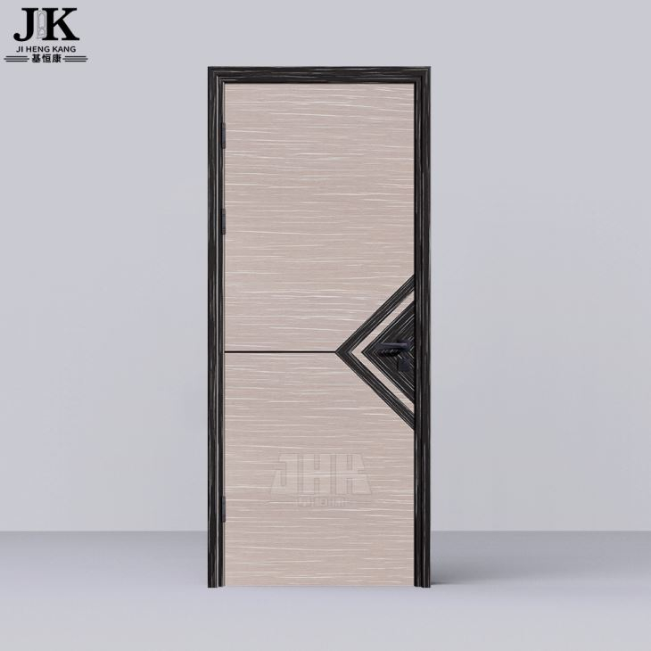 Hojas de laminación de madera de diseño simple estilo de vidrio de moda profesional de alta calidad MDF moldeado de melamina de hierro de una sola puerta