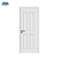 Jhk-004 Puerta de madera interior blanca con acabado de 4 paneles Puerta con imprimación blanca