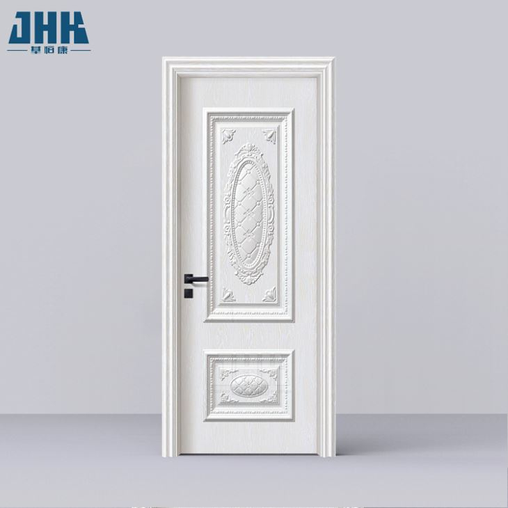 Puerta de plástico de madera de bajo precio de diseño moderno interior de la puerta de WPC