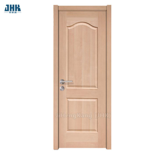 Buen diseño puerta de madera de chapa de 2 paneles